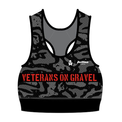 V.O.G. CUSTOM WOMEN'S SPORTS BRA DARK CAMO