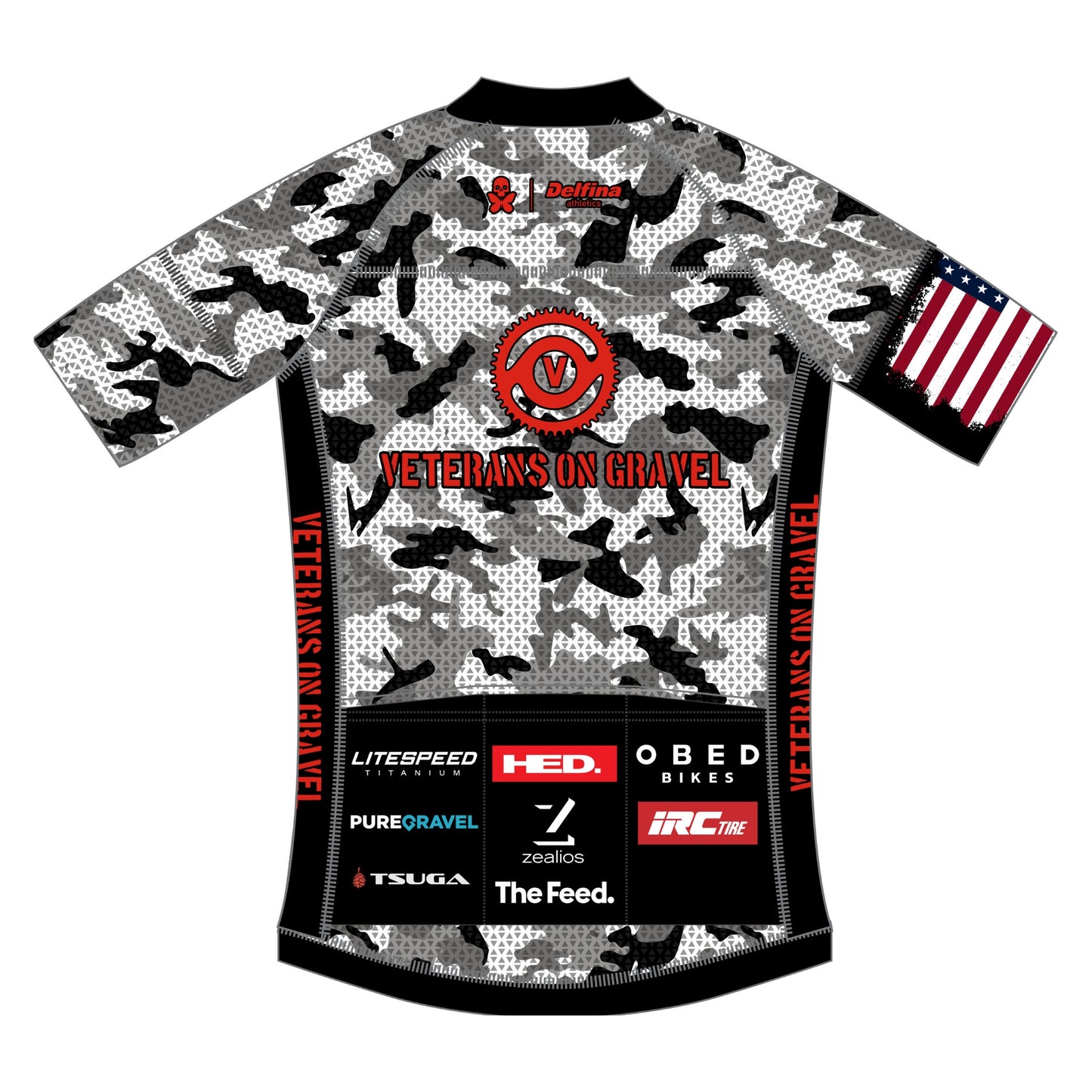 V.O.G. CUSTOM WOMEN'S CLUB FIT CYCLING JERSEY LITE CAMO