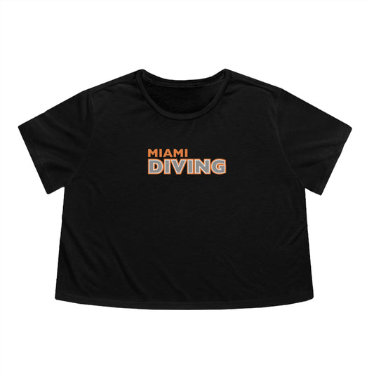 Miami Diving Women's Flowy Cropped Tee