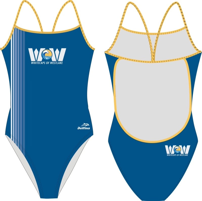 WOMEN'S LIGHTBACK SWIMSUIT CUSTOM WHITECAPS OF WESTLAKE