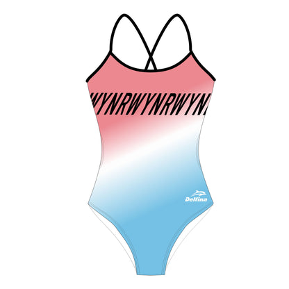 WYNR CUSTOM WOMEN'S OPENBACK ONE-PIECE SWIMSUIT